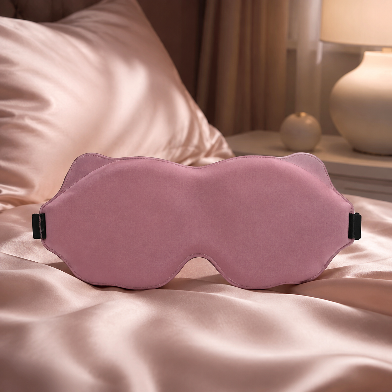 Masque de sommeil 3D occultant Sova Éclipse - Rose