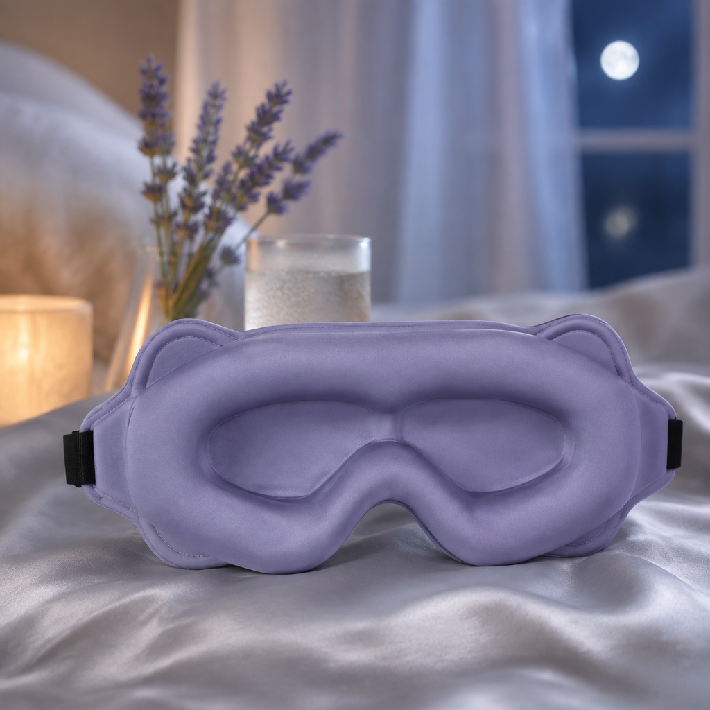Masque de sommeil 3D occultant Sova Éclipse - Bleu