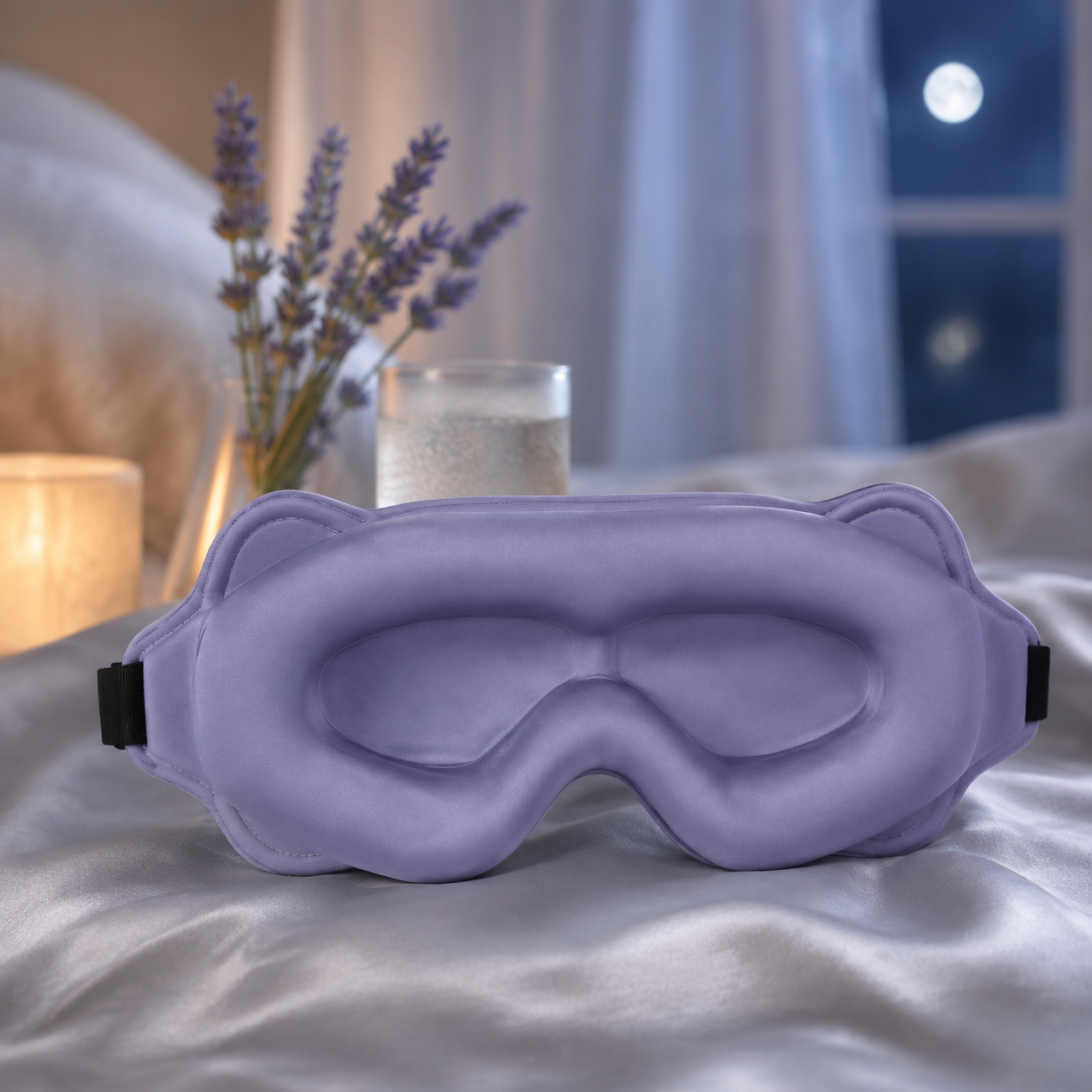 Masque de sommeil 3D occultant Sova Éclipse - Bleu