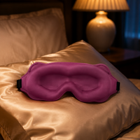 Masque de sommeil 3D occultant Sova Éclipse - Magenta